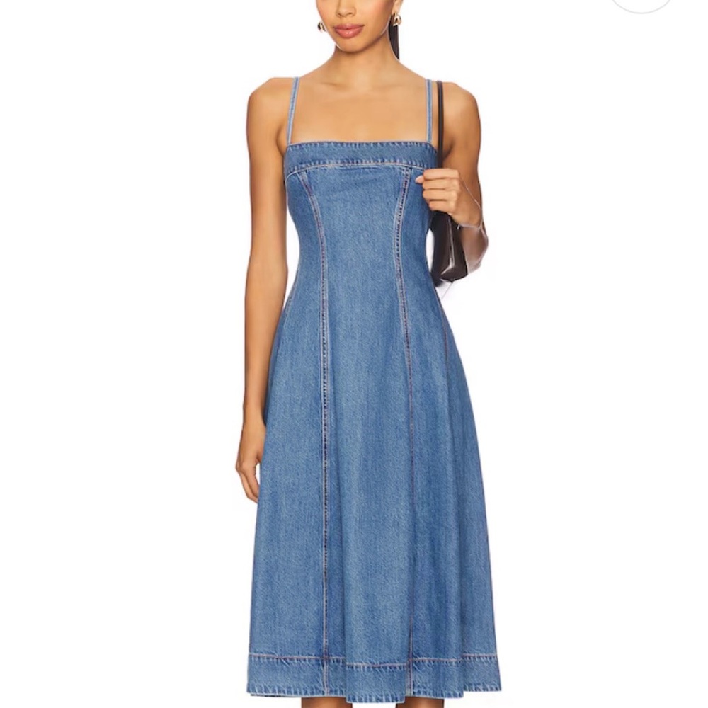 NWT Sold Out Paige Pippa Midi Dress - Size L Retails $329